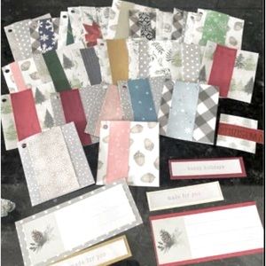 38 Pcs Assorted Christmas Tags and Notecards Handmade